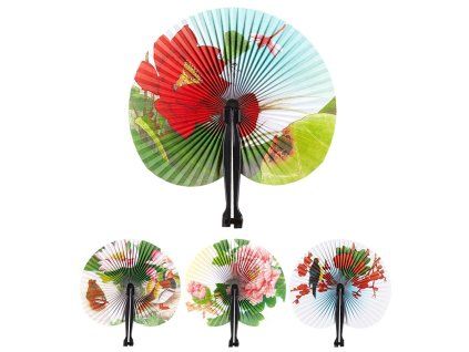 Vějíř Čínský, papírový, 15 cm