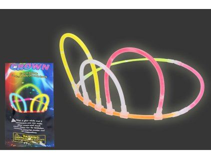 Svítící korunka z glow tyčinek