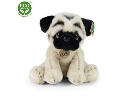 Plyšový pes - Mops, 30 cm