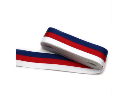 Stuha trikolora 30 mm x 10 m
