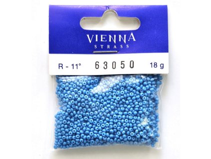 Korálky - rokajly, 2,2 mm, světle modré, 18 g