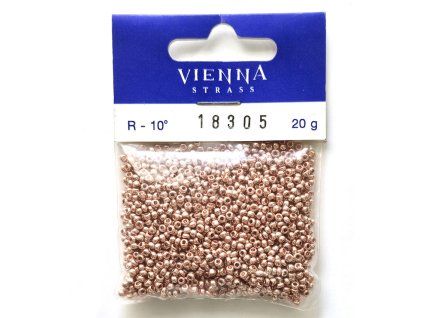 Korálky - rokajly, 2,3 mm, měděné, 20 g