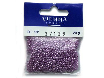 Korálky - rokajly, 2,3 mm, šeříkové, 20 g