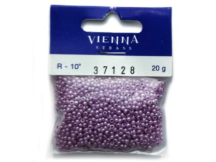 Korálky - rokajly, 2,3 mm, šeříkové, 20 g