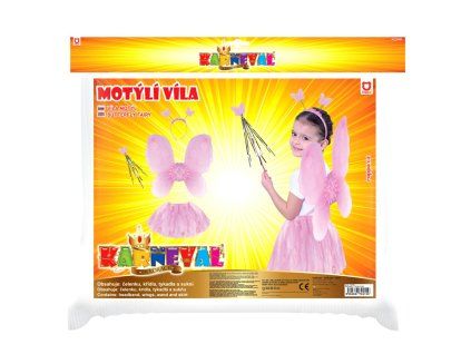 Kostým dětský Růžový motýl