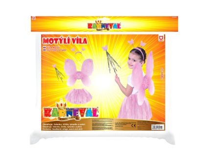 Kostým dětský Růžový motýl