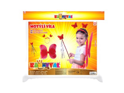 Kostým dětský Červený motýl