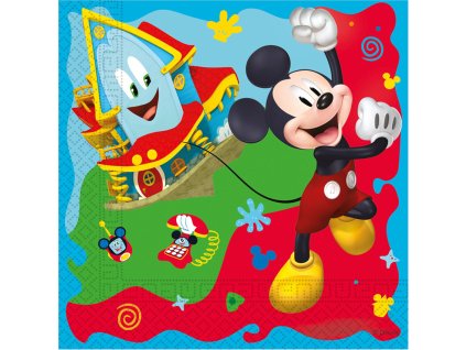 Ubrousky Mickey Mouse, 33 x 33 cm, 20 ks