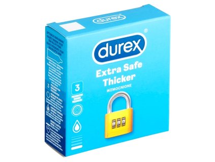 Prezervativ Durex Extra Safe, 3 ks