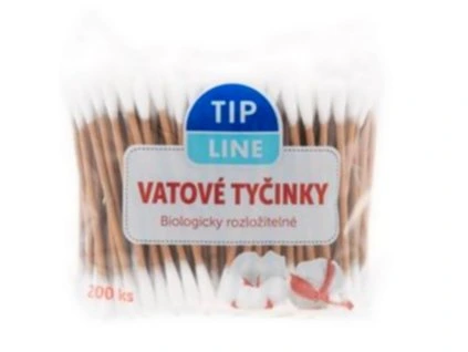 Vatové tyčinky BIO, 80 ks