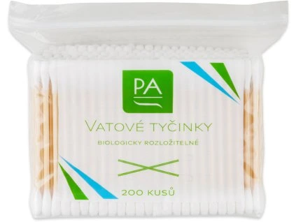 Vatové tyčinky BIO, 200 ks