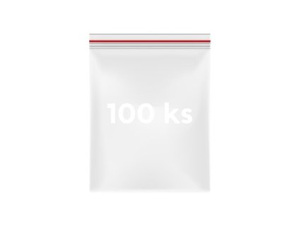 Samozavírací sáček 80 x 120 mm, 100 ks, polyetylen