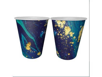 Kelímek papírový 240 ml, Midnight Blue, 6 ks