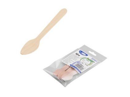 Lžička kávová dřevěná, 10 ks