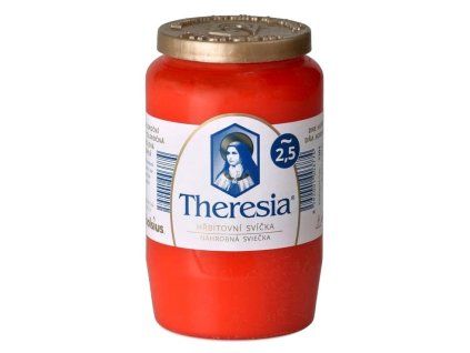 Hřbitovní svíčka červená, 155g