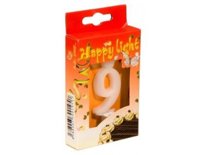 Dortová svíčka, Číslice 0 - 9 (Varianta devítka)