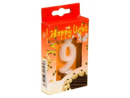 Dortová svíčka, Číslice 0 - 9 (Varianta devítka)