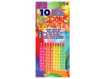 Dortové svíčky nesfouknutelné, 10 ks