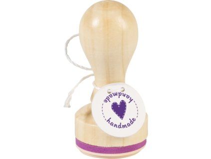 Razítko dřevěné Hand-made, 3 cm