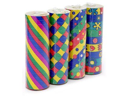 Serpentýny barevné, 18 ks