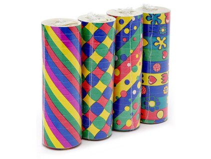 Serpentýny barevné, 18 ks