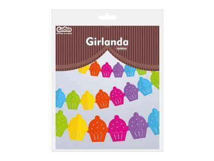 Girlanda Cupcakes, 3,6 m