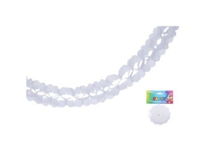 Girlanda bílá, 3,6 m