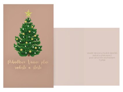 Přání vánoční MFP - Ozdobený stromeček