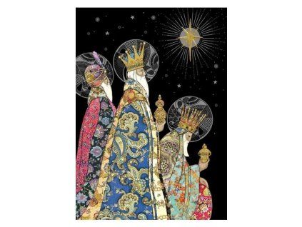 Přání Bug Art A6, vánoční - Tři králové