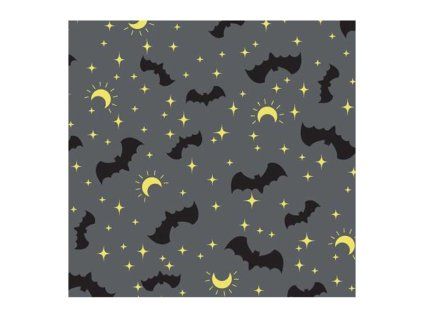 Ubrousky Halloween netopýři, 33 x 33 cm, 20 ks