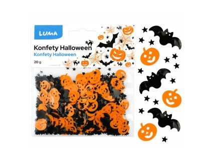 Konfety Halloween dýně/netopýři, 20 g