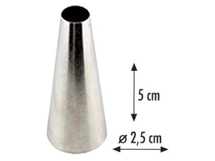 Profesionální zdobící špička kulatá