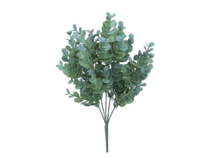 Dekorace větvička eucalyptus světle zelený, 38 cm