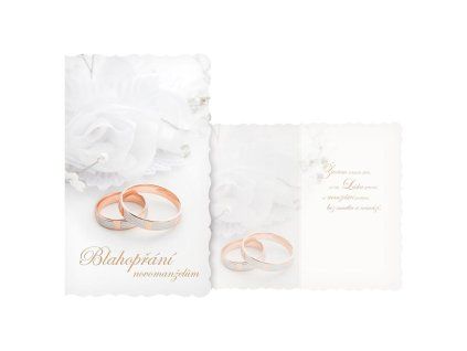 Přání svatební Prstýnky