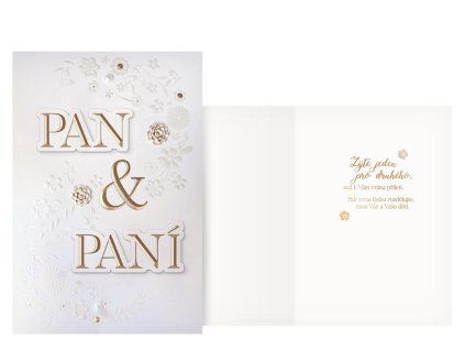 Přání svatební PAN & PANÍ
