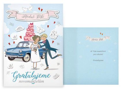 Přání svatební Hodně štěstí