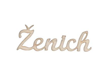Dřevěný výřez ŽENICH