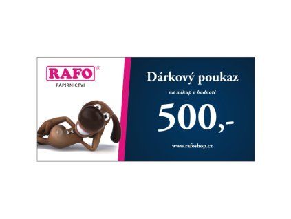 Dárkový poukaz RAFOshop.cz v hodnotě 500 Kč