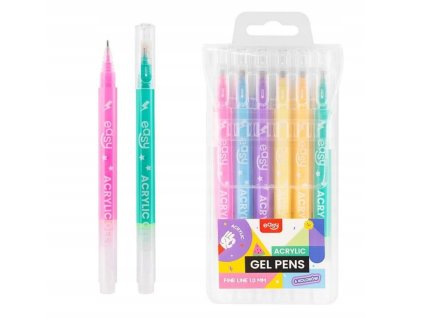 Sada akrylových gelových per EASY ACRYL, 6 barev