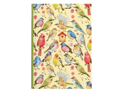 Záznamní kniha A5 BeBechy - Ptáčci, linka, 100 listů