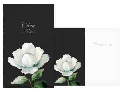 Kondolence - Bílá květina