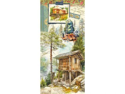 Pohlednice Gwenaëlle & le studio: Chata, 10 x 21 cm