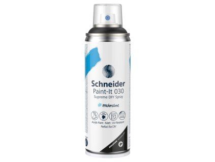 Akrylový sprej Schneider Paint-It 030, 200 ml, černý