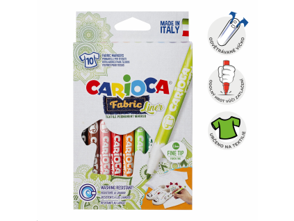 Fixy na textil Carioca, 10 barev