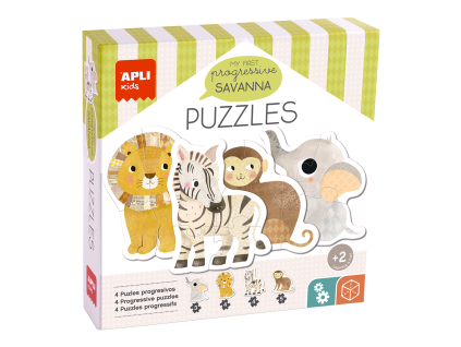 Edukační puzzle Apli - My First Savannah, 16 ks