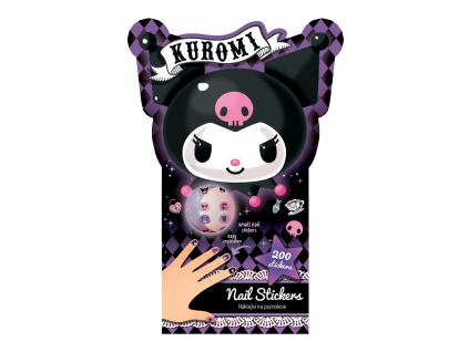 Samolepky na nehty Hello Kitty - Kuromi, 200 ks