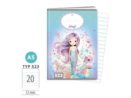Sešit 523 Mermaid, linkovaný, A5