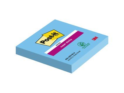 Samolepicí bloček Post-it, 76 x 76 mm, 90 listů, modrý