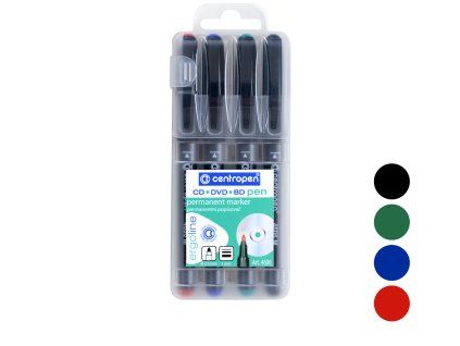 Sada fixů Centropen na CD 4606/4 barvy, hrot 2,5 mm