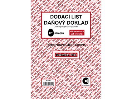 Dodací list A5 Baloušek PT140, propisovací